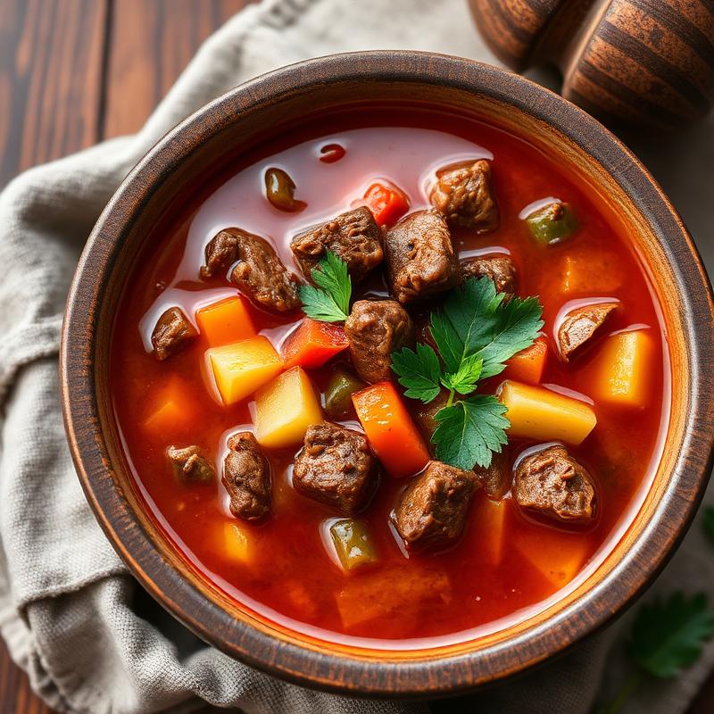 Sopa de Carne com Legumes